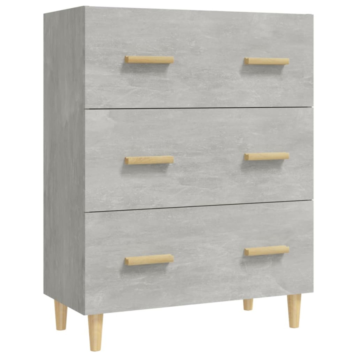 vidaXL Ντουλάπι Γκρι Σκυροδέματος 70 x 34 x 90εκ. Επεξεργασμένο Ξύλο