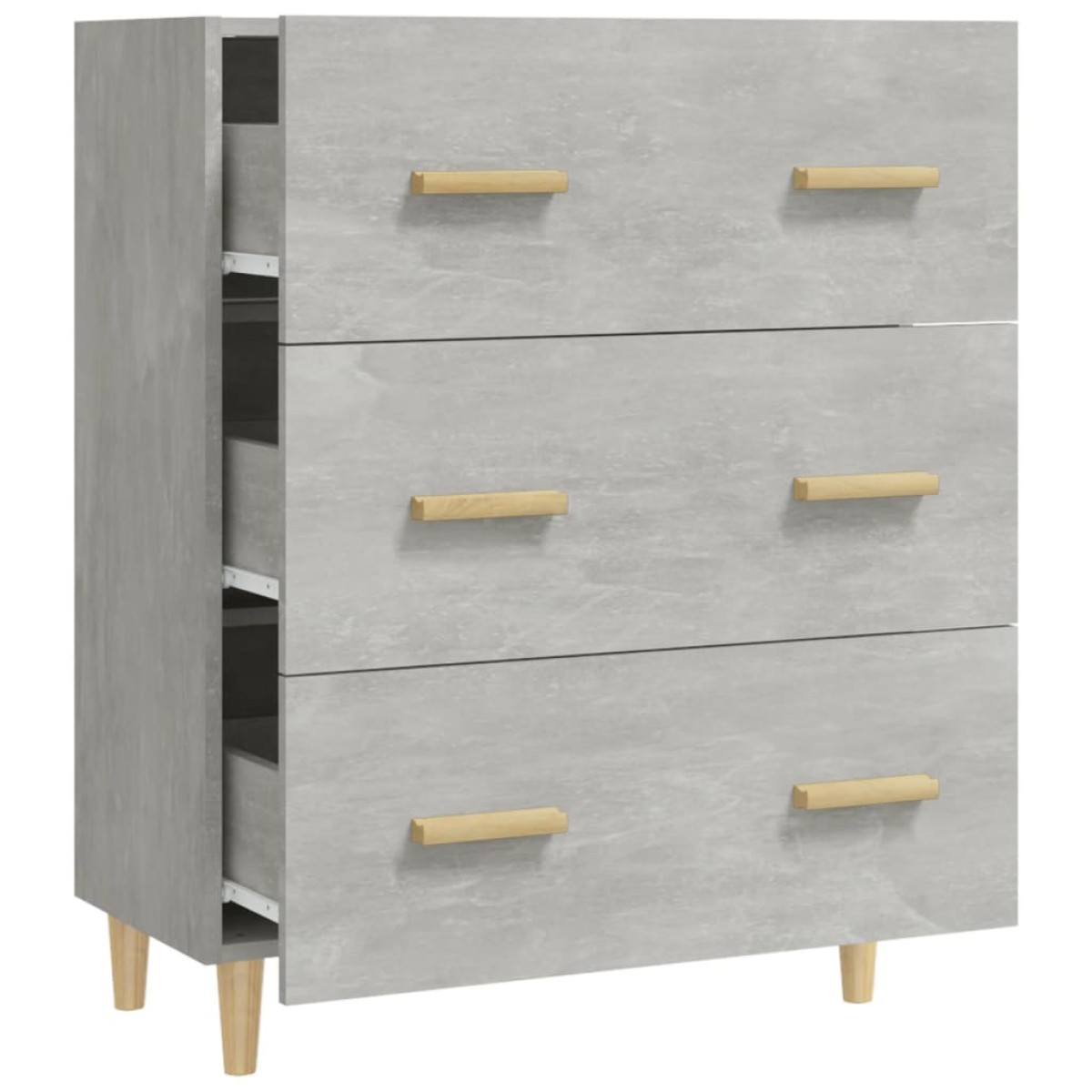 vidaXL Ντουλάπι Γκρι Σκυροδέματος 70 x 34 x 90εκ. Επεξεργασμένο Ξύλο