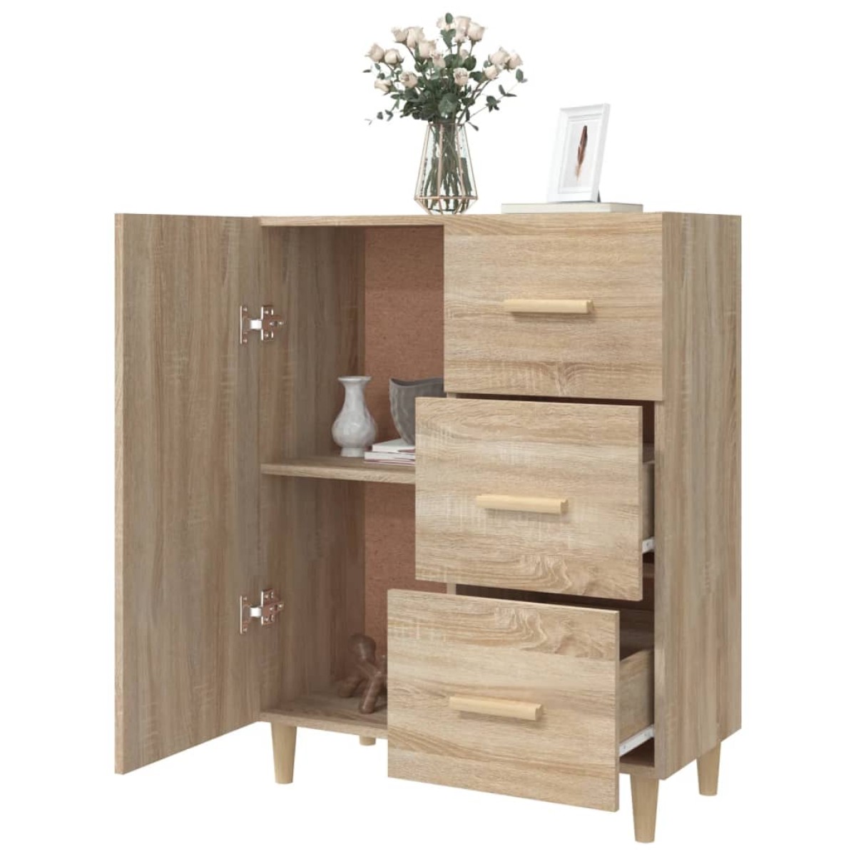 vidaXL Ντουλάπι Sonoma Δρυς 69,5 x 34 x 90 εκ. από Επεξεργασμένο Ξύλο