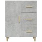 vidaXL Ντουλάπι Γκρι Σκυροδέματος 69,5x34x90 εκ. Επεξεργασμένο Ξύλο