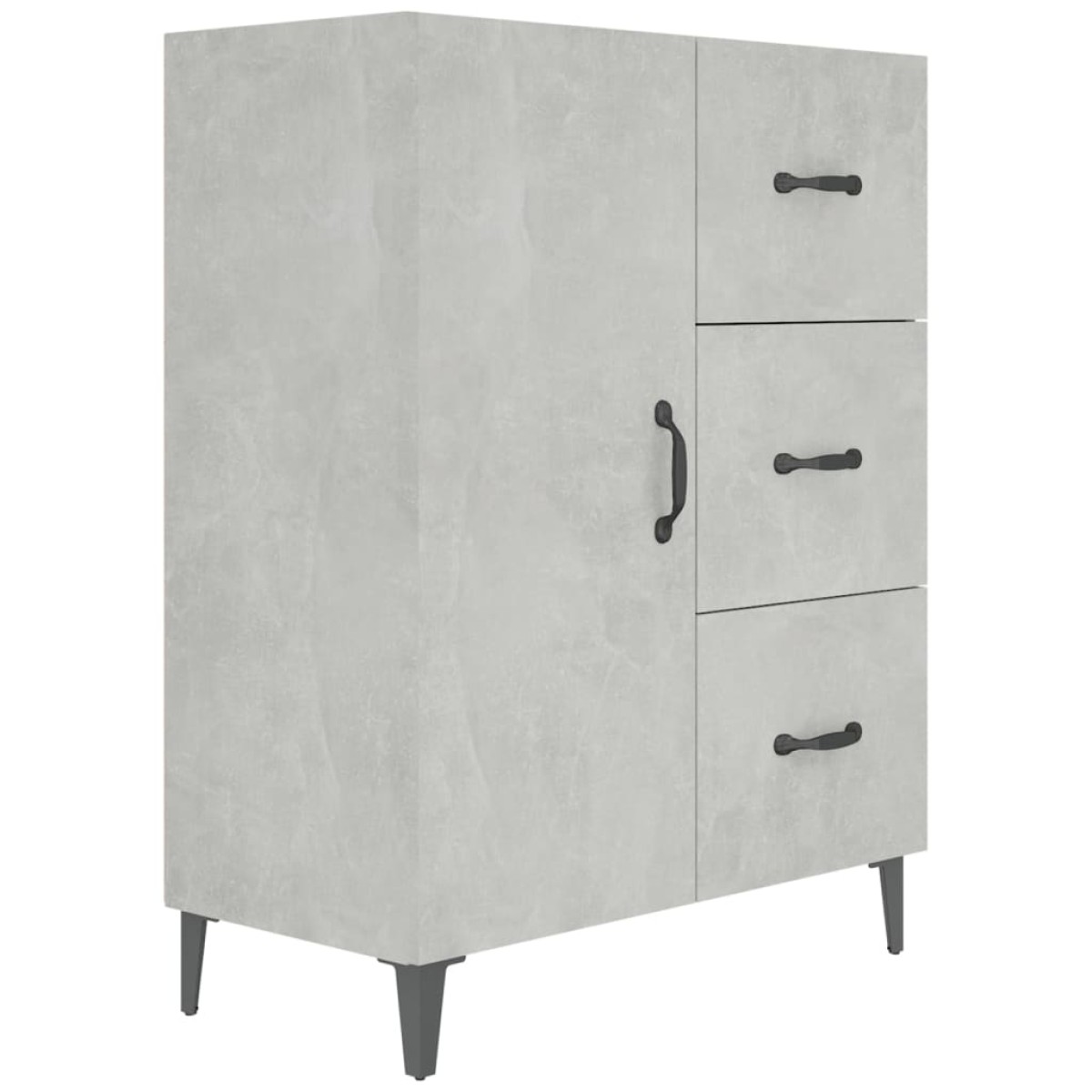 vidaXL Ντουλάπι Γκρι Σκυροδέματος 69,5x34x90 εκ. Επεξεργασμένο Ξύλο