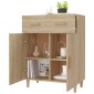 vidaXL Μπουφές Sonoma Δρυς 69,5 x 34 x 89 εκ. από Επεξεργασμένο Ξύλο