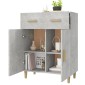 vidaXL Ντουλάπι Γκρι Σκυροδέματος 69,5x34x89 εκ. Επεξεργασμένο Ξύλο