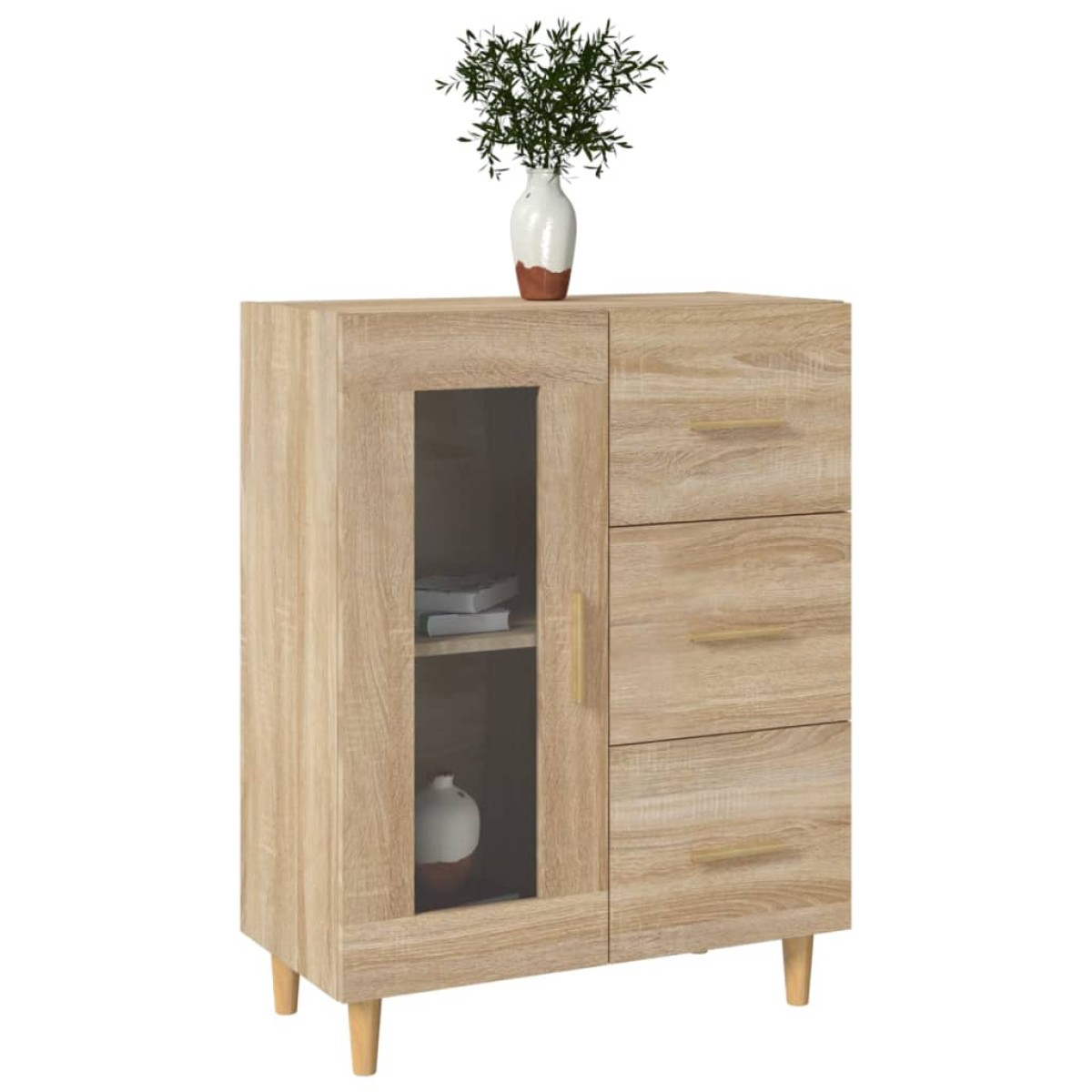 vidaXL Ντουλάπι Sonoma Δρυς 69,5 x 34 x 90 εκ. από Επεξεργασμένο Ξύλο