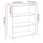 vidaXL Ντουλάπι Sonoma Δρυς 69,5x32,5x90 εκ. από Επεξεργασμένο Ξύλο