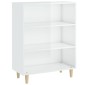 vidaXL Ντουλάπι Γυαλιστερό Λευκό 69,5x32,5x90 εκ. Επεξεργασμένο Ξύλο
