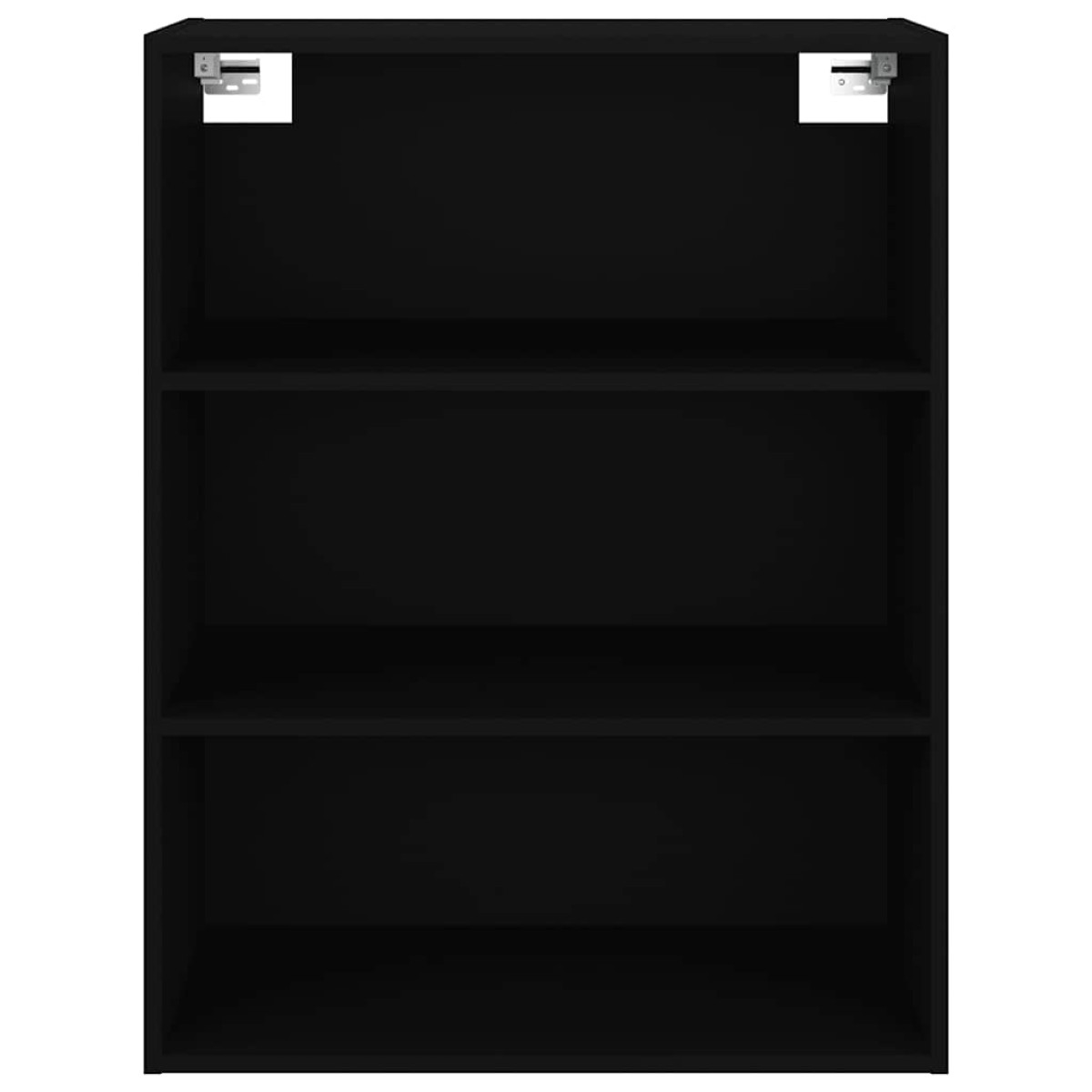 vidaXL Ντουλάπι Τοίχου Κρεμαστό Μαύρο 69,5 x 32,5 x 90 εκ.