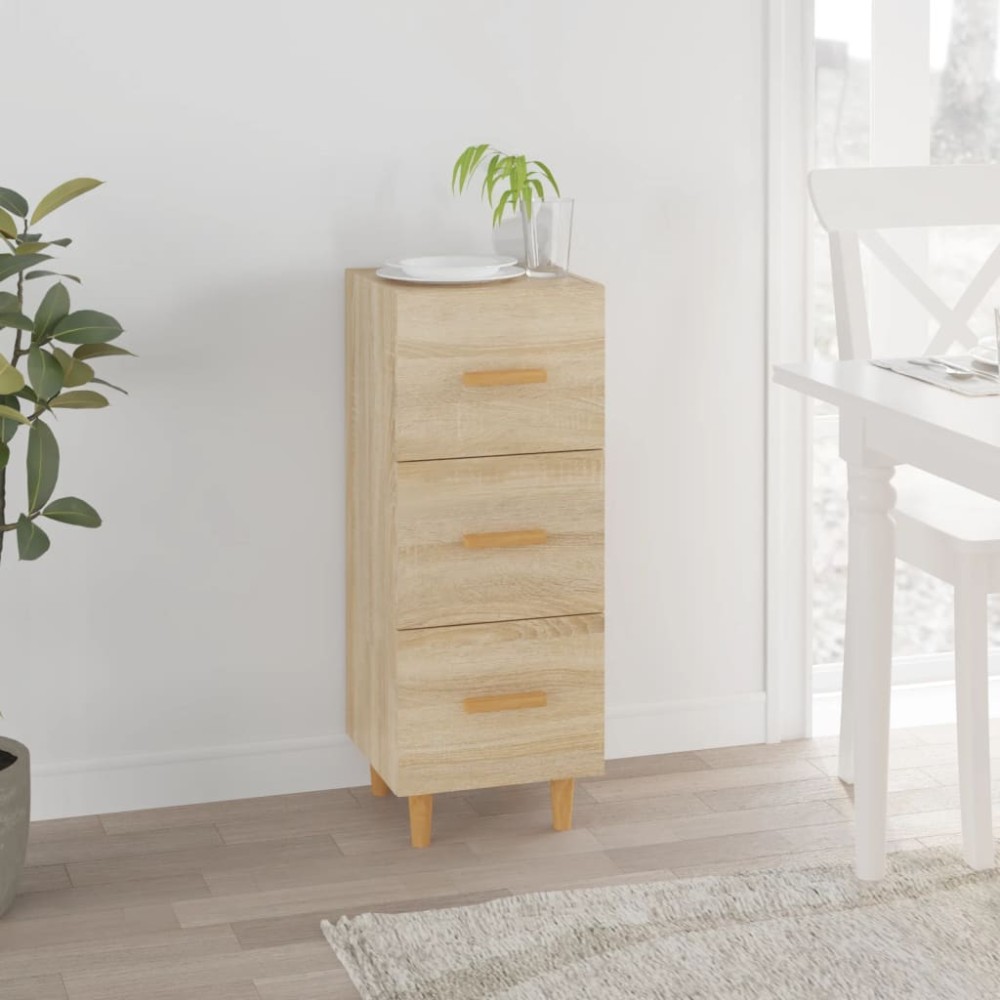 vidaXL Ντουλάπι Sonoma Δρυς 34,5x34x90 εκ. από Επεξεργασμένο Ξύλο