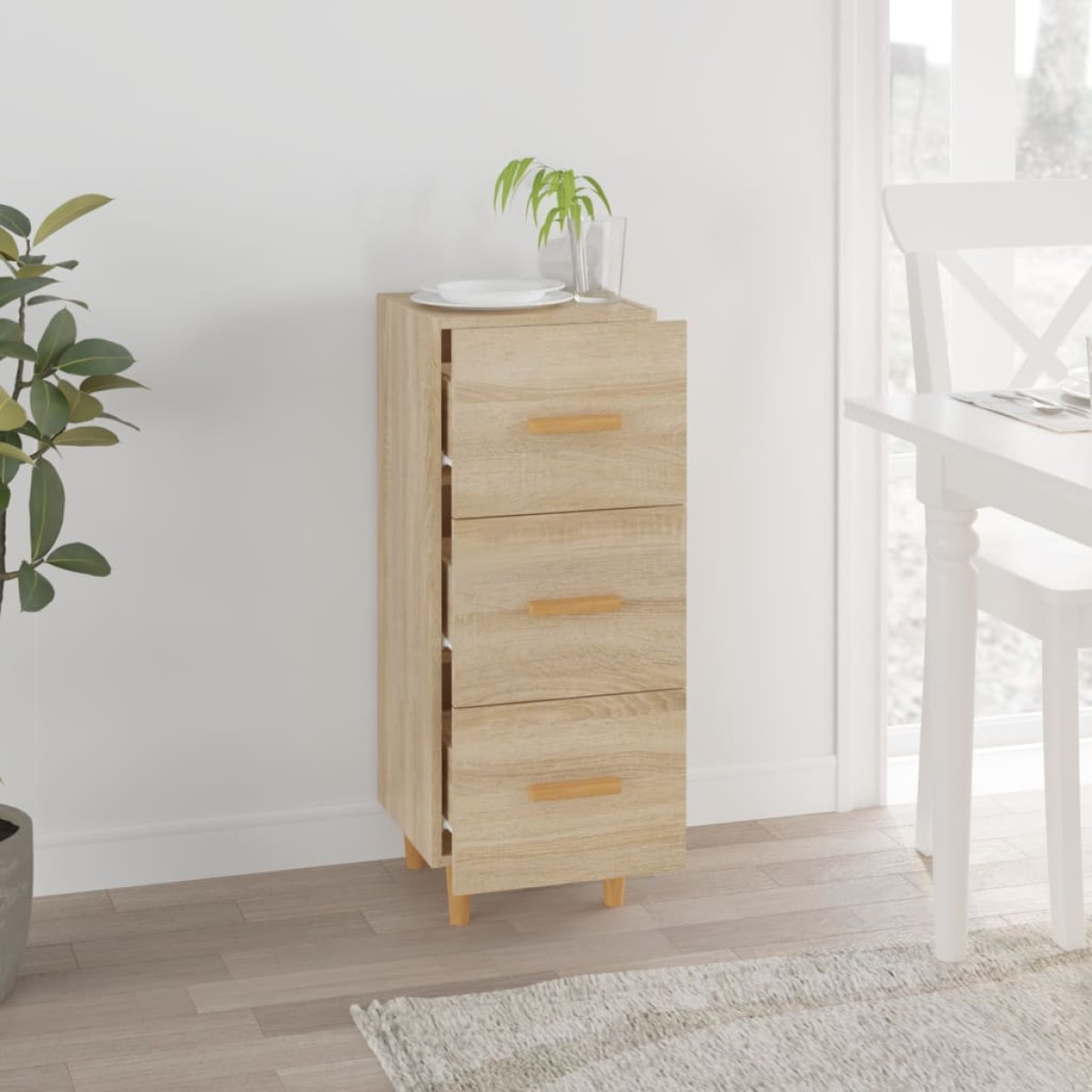 vidaXL Ντουλάπι Sonoma Δρυς 34,5x34x90 εκ. από Επεξεργασμένο Ξύλο