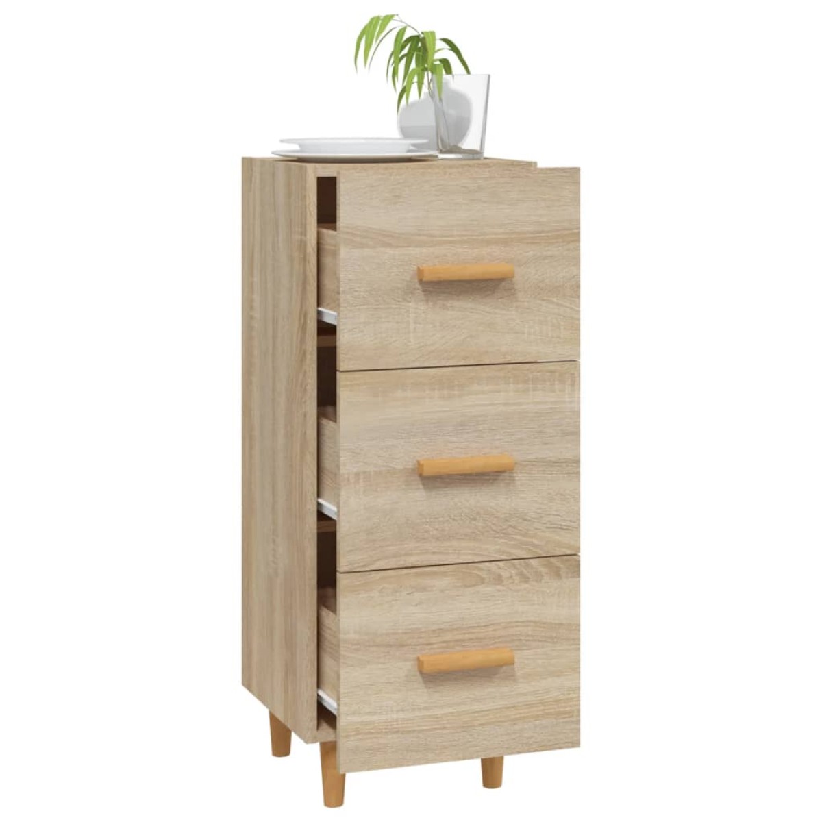 vidaXL Ντουλάπι Sonoma Δρυς 34,5x34x90 εκ. από Επεξεργασμένο Ξύλο
