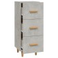 vidaXL Ντουλάπι Γκρι Σκυροδέματος 34,5x34x90 εκ. Επεξεργασμένο Ξύλο