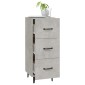 vidaXL Ντουλάπι Γκρι Σκυροδέματος 34,5x34x90 εκ. Επεξεργασμένο Ξύλο