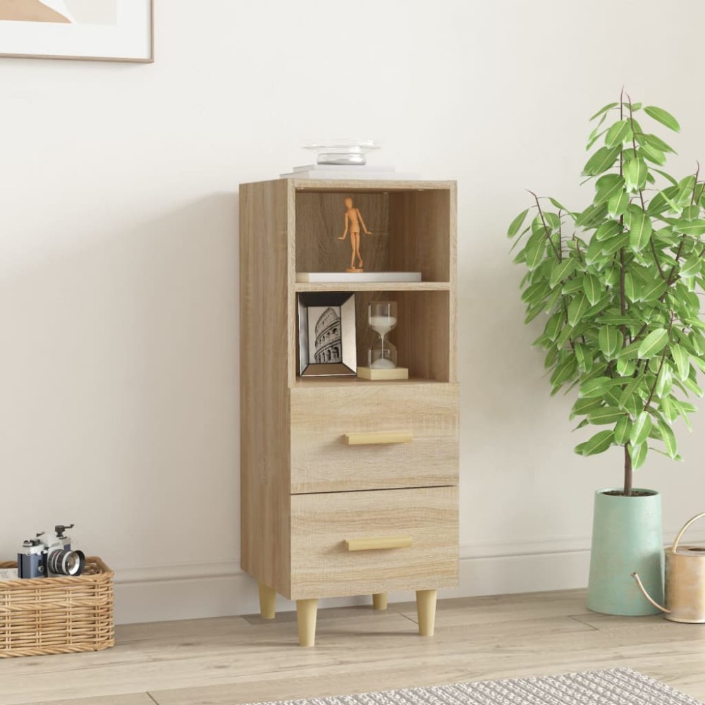 vidaXL Ντουλάπι Sonoma Δρυς 34,5x34x90 εκ. από Επεξεργασμένο Ξύλο