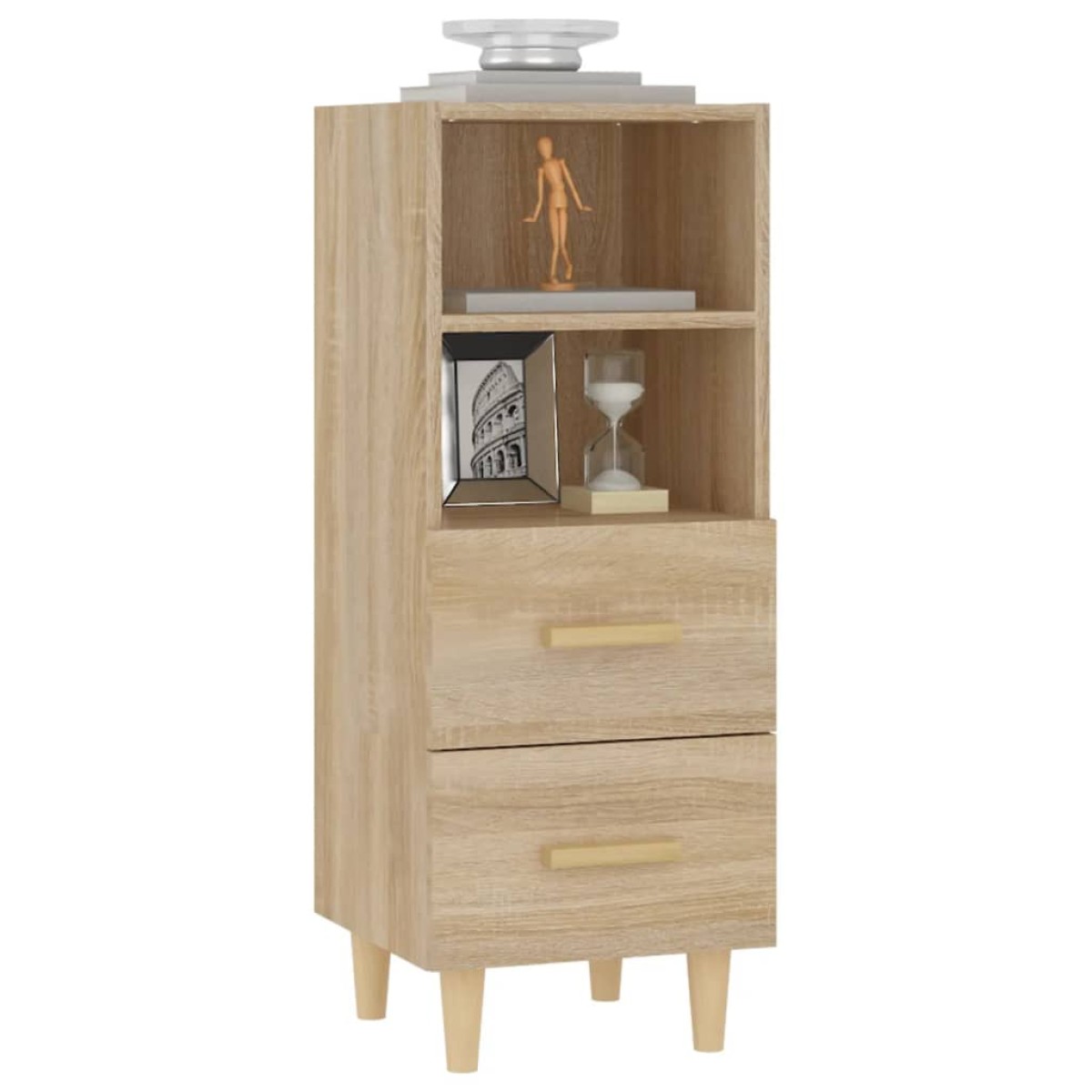 vidaXL Ντουλάπι Sonoma Δρυς 34,5x34x90 εκ. από Επεξεργασμένο Ξύλο