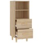 vidaXL Ντουλάπι Sonoma Δρυς 34,5x34x90 εκ. από Επεξεργασμένο Ξύλο