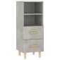 vidaXL Ντουλάπι Γκρι Σκυροδέματος 34,5x34x90 εκ. Επεξεργασμένο Ξύλο