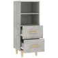 vidaXL Ντουλάπι Γκρι Σκυροδέματος 34,5x34x90 εκ. Επεξεργασμένο Ξύλο