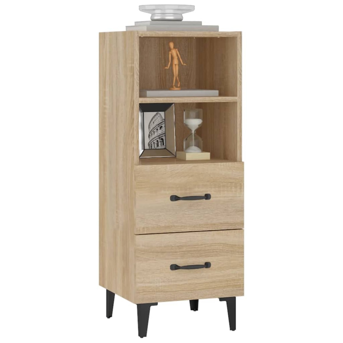vidaXL Ντουλάπι Sonoma Δρυς 34,5x34x90 εκ. από Επεξεργασμένο Ξύλο