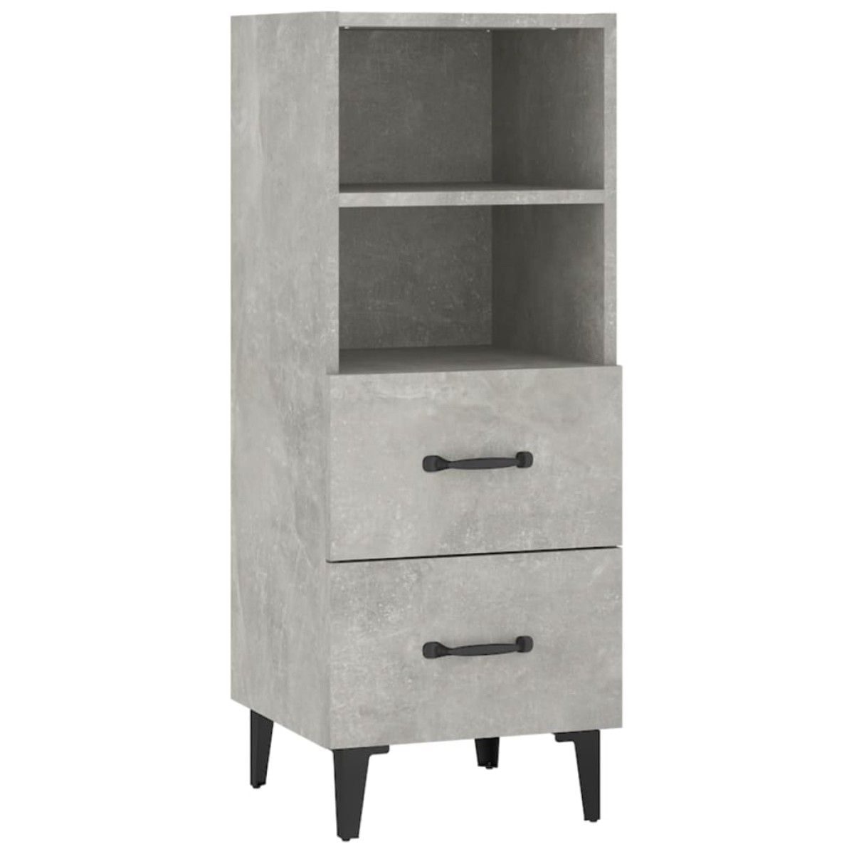 vidaXL Ντουλάπι Γκρι Σκυροδέματος 34,5x34x90 εκ. Επεξεργασμένο Ξύλο