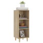 vidaXL Ντουλάπι Sonoma Δρυς 34,5x32,5x90 εκ. από Επεξεργασμένο Ξύλο