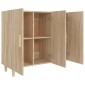 vidaXL Ντουλάπι Sonoma δρυς 90x34x80 εκ. Επεξεργασμένο Ξύλο