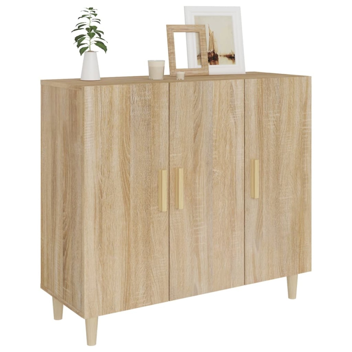 vidaXL Ντουλάπι Sonoma δρυς 90x34x80 εκ. Επεξεργασμένο Ξύλο