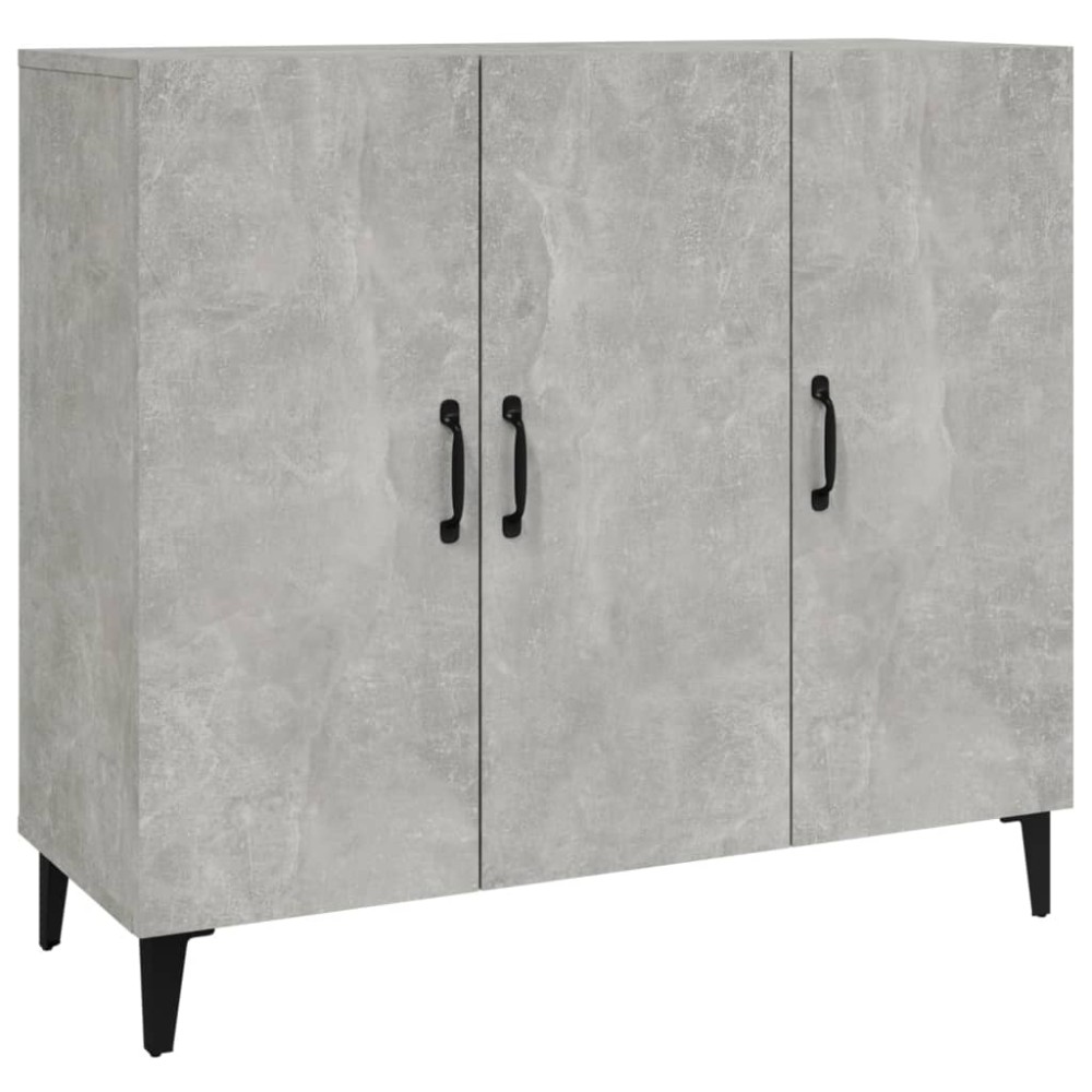 vidaXL Ντουλάπι Γκρι Σκυροδέματος 90x34x80 εκ. Επεξεργασμένο Ξύλο
