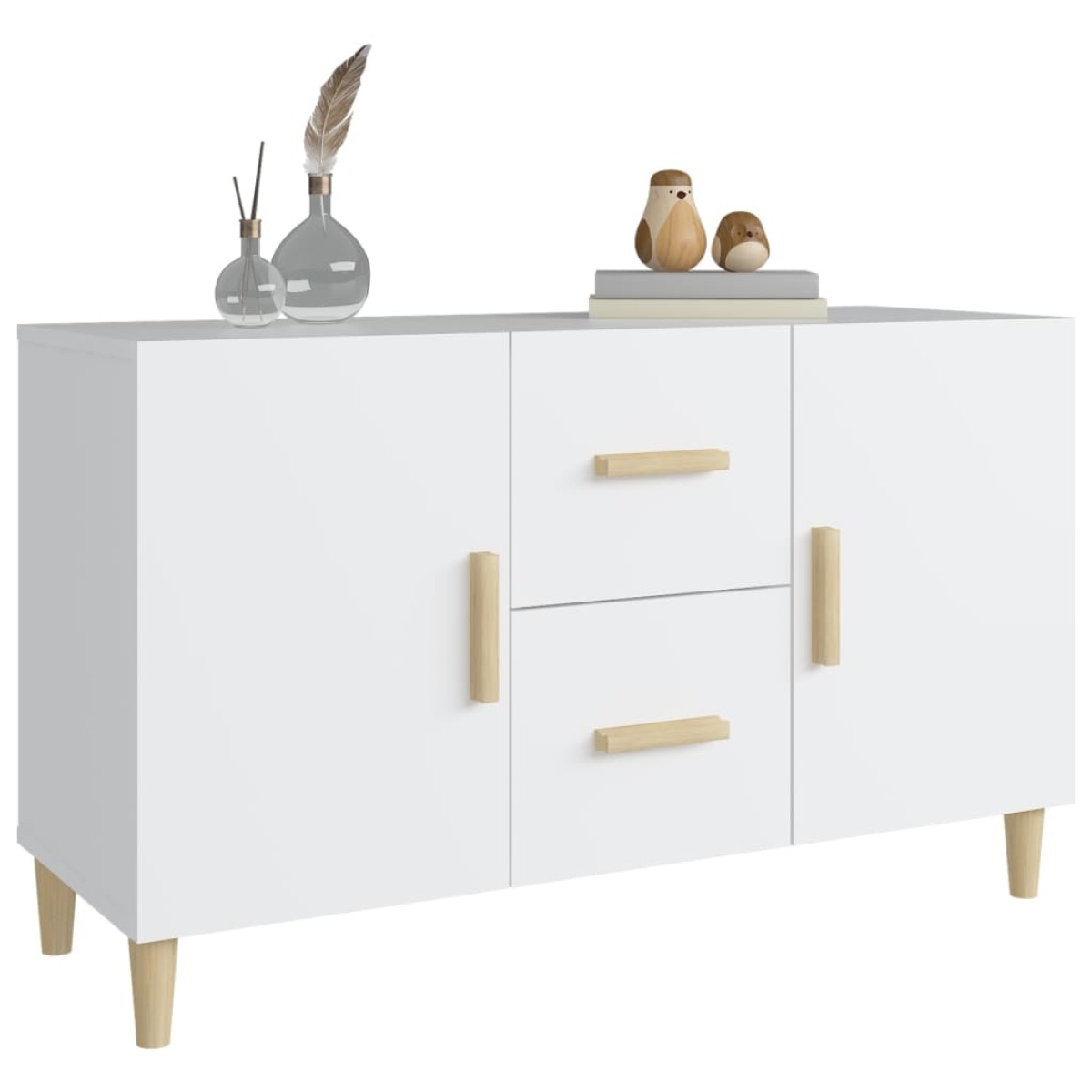 vidaXL Ντουλάπι Λευκό 100 x 36 x60 εκ. Επεξεργασμένο Ξύλο