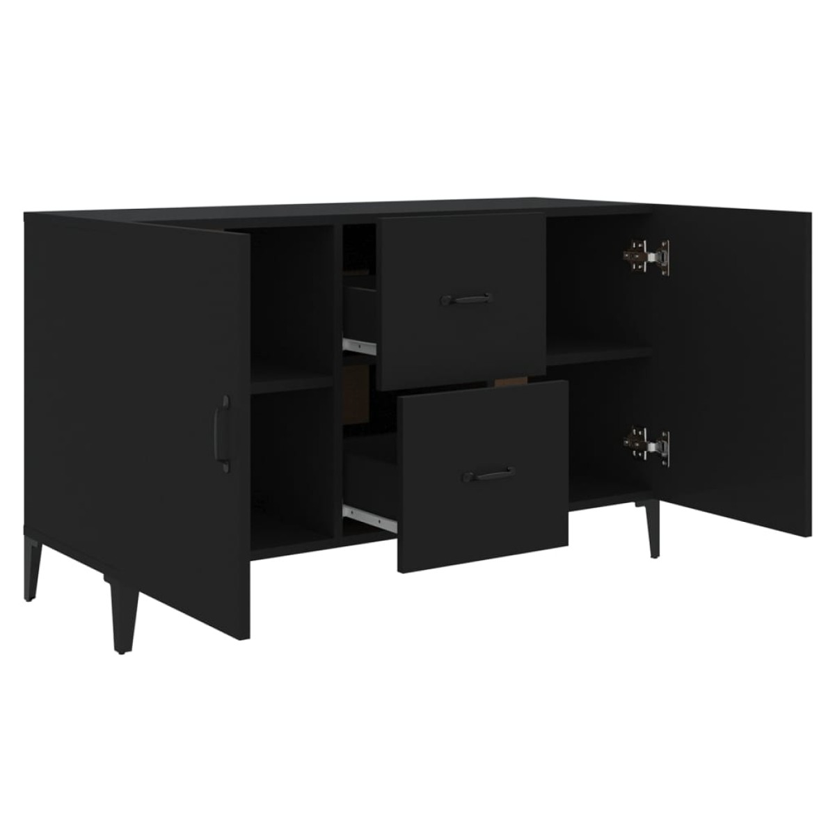 vidaXL Ντουλάπι Μαύρο 100x36x60 εκ. από Επεξεργασμένο Ξύλο