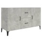 vidaXL Ντουλάπι Γκρι Σκυροδέματος 100 x 36 x 60 εκ. Επεξεργασμένο Ξύλο