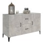 vidaXL Ντουλάπι Γκρι Σκυροδέματος 100 x 36 x 60 εκ. Επεξεργασμένο Ξύλο