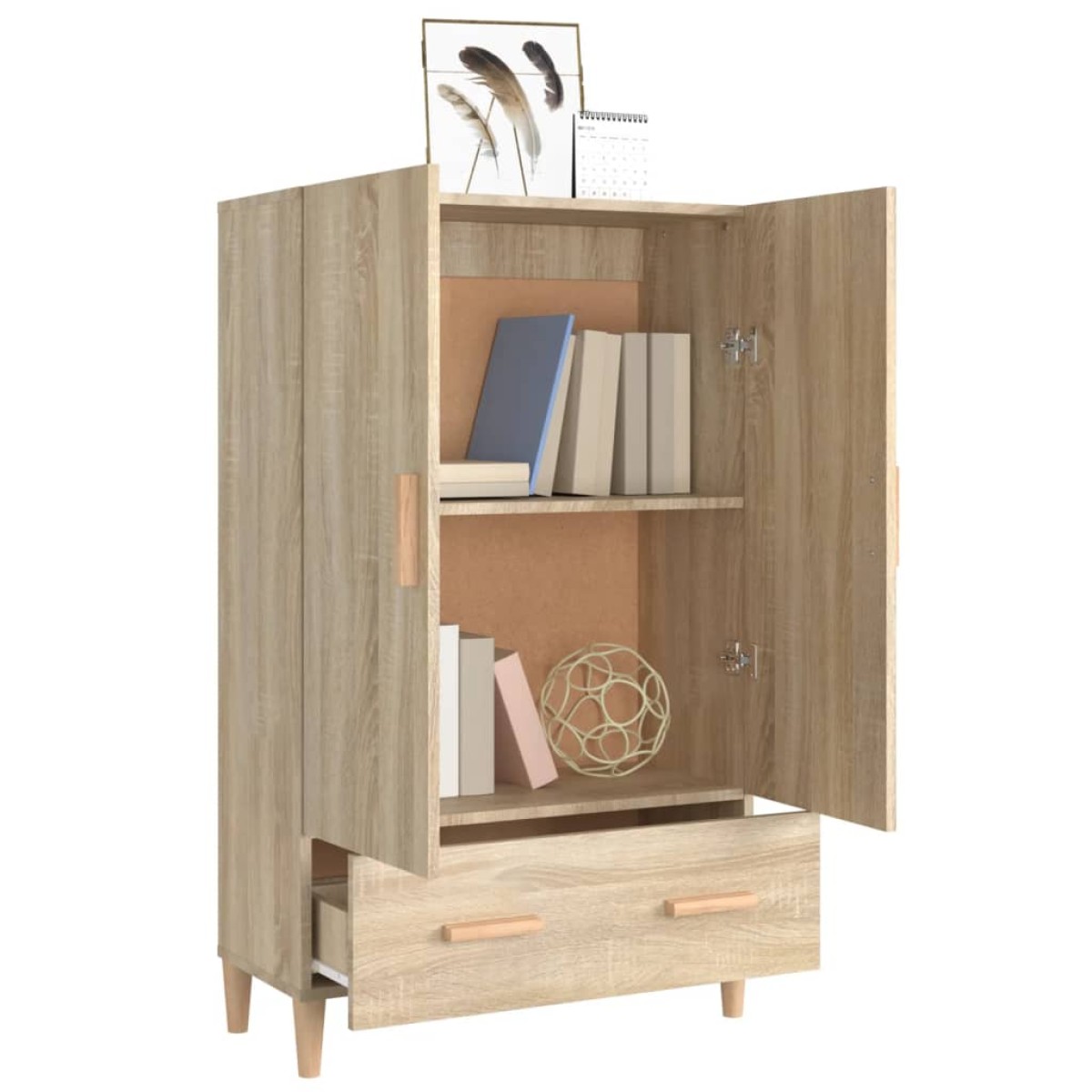 vidaXL Ντουλάπα Sonoma Δρυς 70 x 31 x 115 εκ. από Επεξεργασμένο Ξύλο
