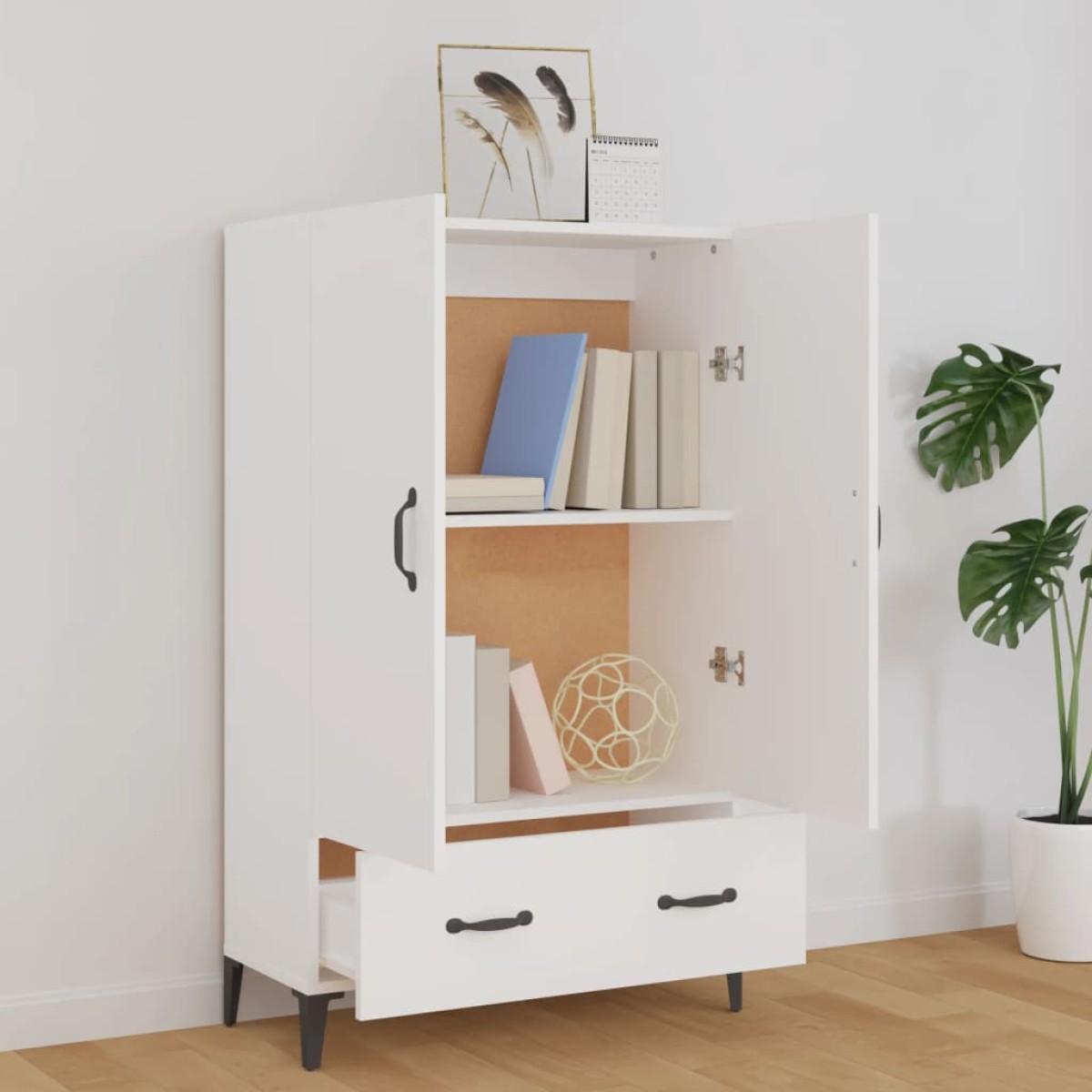 vidaXL Ντουλάπι Λευκό 70 x 31 x 115 εκ. από Επεξεργασμένο Ξύλο