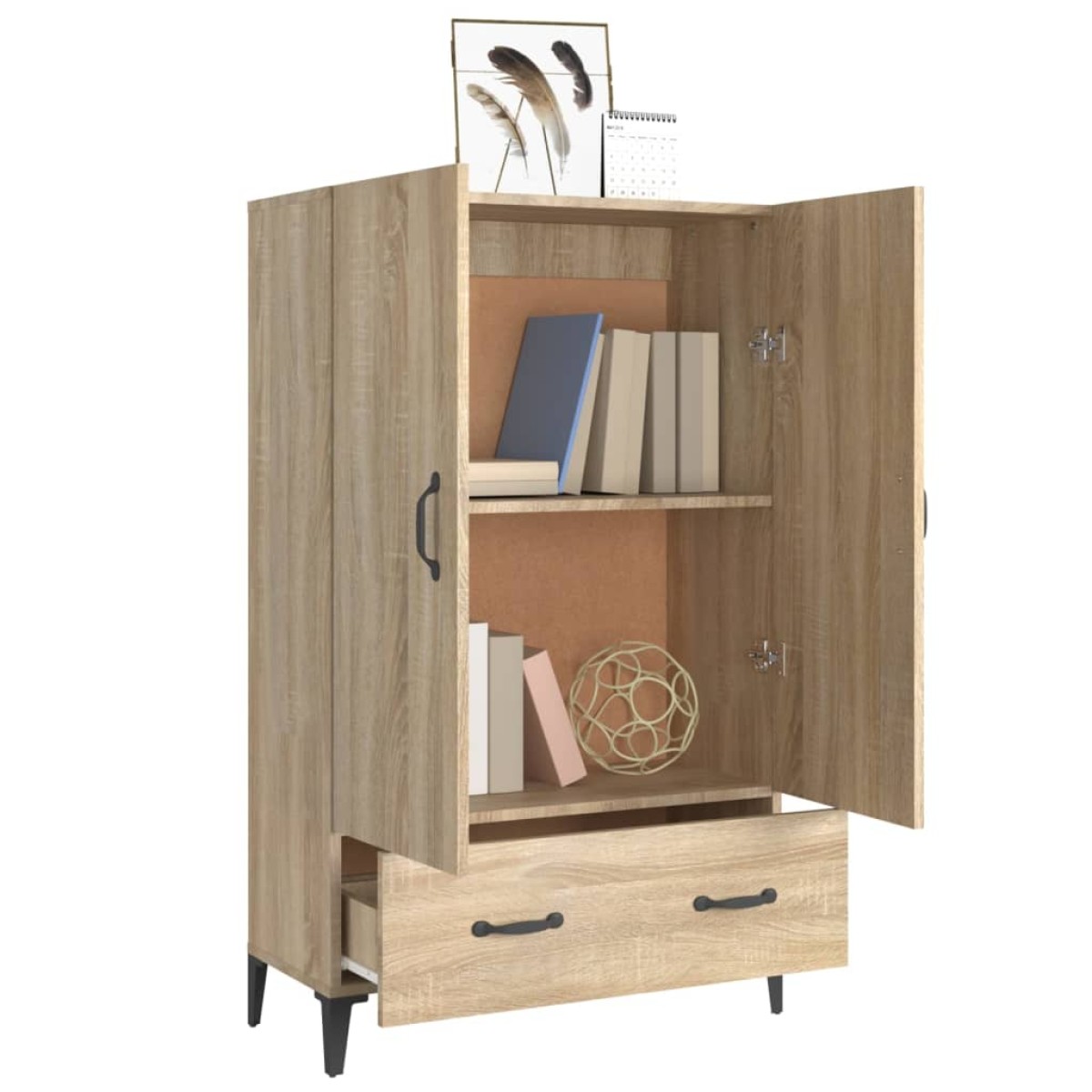 vidaXL Ντουλάπα Sonoma Δρυς 70 x 31 x 115 εκ. από Επεξεργασμένο Ξύλο