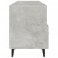 vidaXL Έπιπλο Τηλεόρασης Γκρι Σκυροδέματος 102x35x50 εκ. Επεξ. Ξύλο