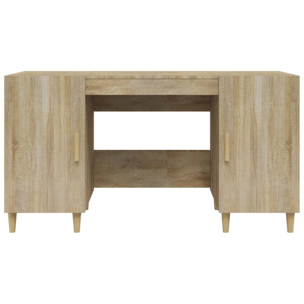 vidaXL Γραφείο Sonoma Δρυς 140 x 50 x 75 εκ. από Επεξεργασμένο Ξύλο