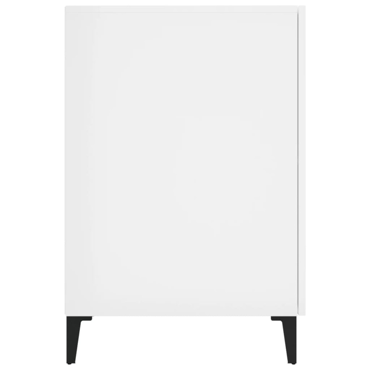 vidaXL Γραφείο Γυαλιστερό Λευκό 140x50x75 εκ. Επεξεργασμένο Ξύλο