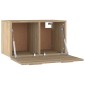 vidaXL Ντουλάπι Τοίχου Sonoma Δρυς 60x36,5x35 εκ. Επεξεργασμένο Ξύλο