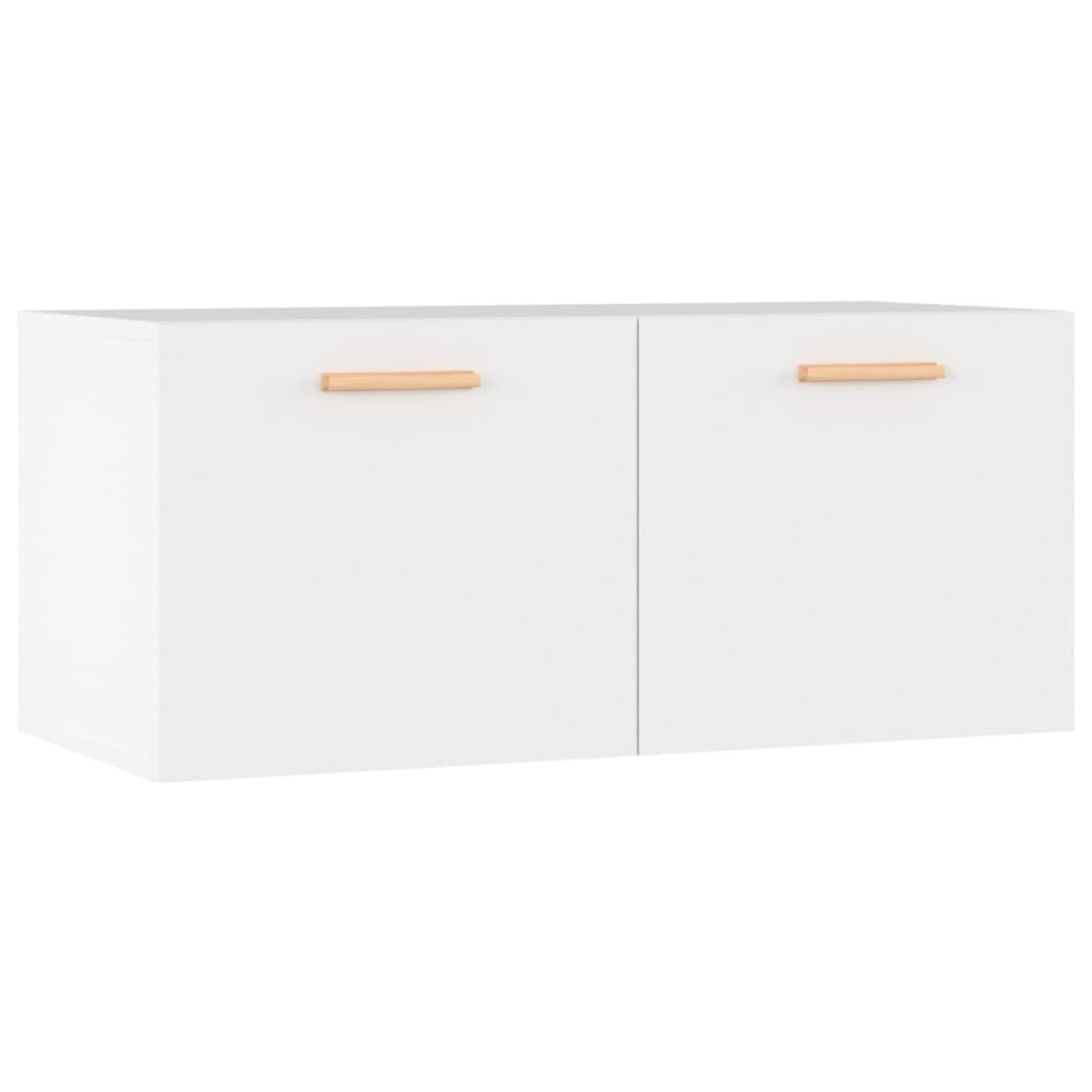 vidaXL Ντουλάπι Τοίχου άσπρο 80 x 35 x 36,5 εκ. Επεξεργασμένο Ξύλο