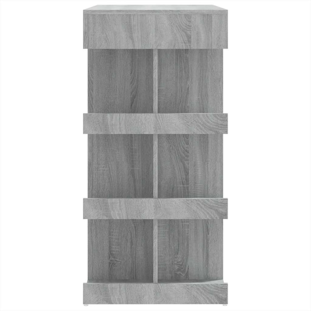 vidaXL Τραπέζι Μπαρ με Ράφια Γκρι Sonoma 100x50x101,5 εκ.