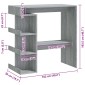 vidaXL Τραπέζι Μπαρ με Ράφια Γκρι Sonoma 100x50x101,5 εκ.