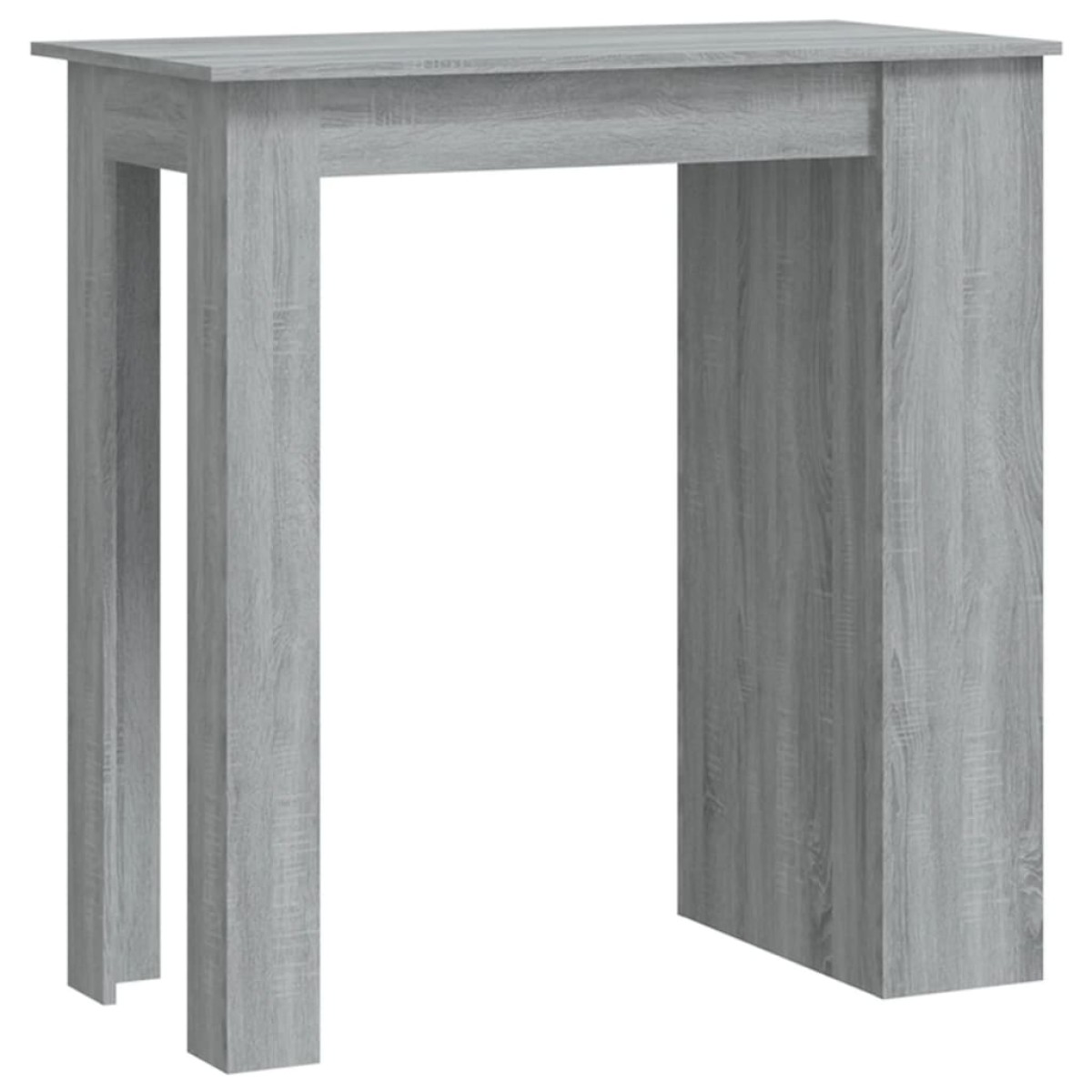 vidaXL Τραπέζι Μπαρ με Ράφια Γκρι Sonoma 102x50x103,5 εκ. Μοριοσανίδα