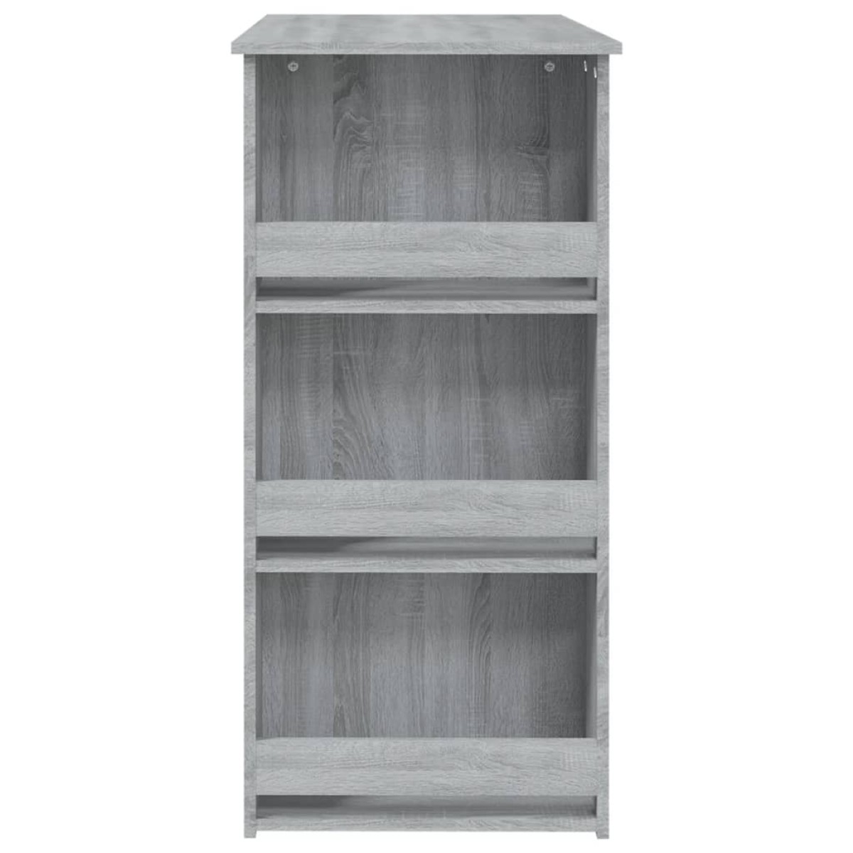vidaXL Τραπέζι Μπαρ με Ράφια Γκρι Sonoma 102x50x103,5 εκ. Μοριοσανίδα