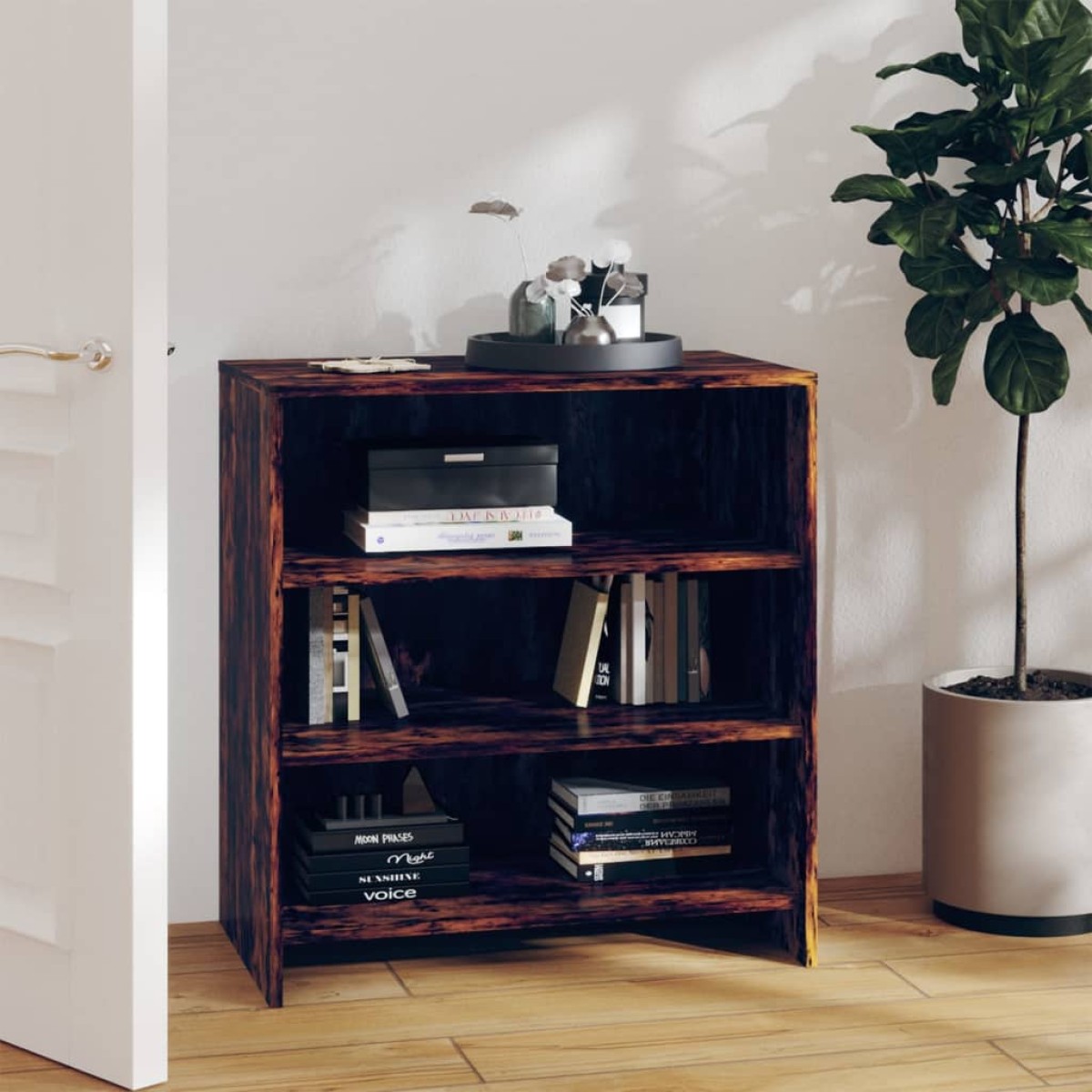 vidaXL Ραφιέρα Καπνιστή Δρυς 70 x 40,5 x 75 εκ. από Μοριοσανίδα