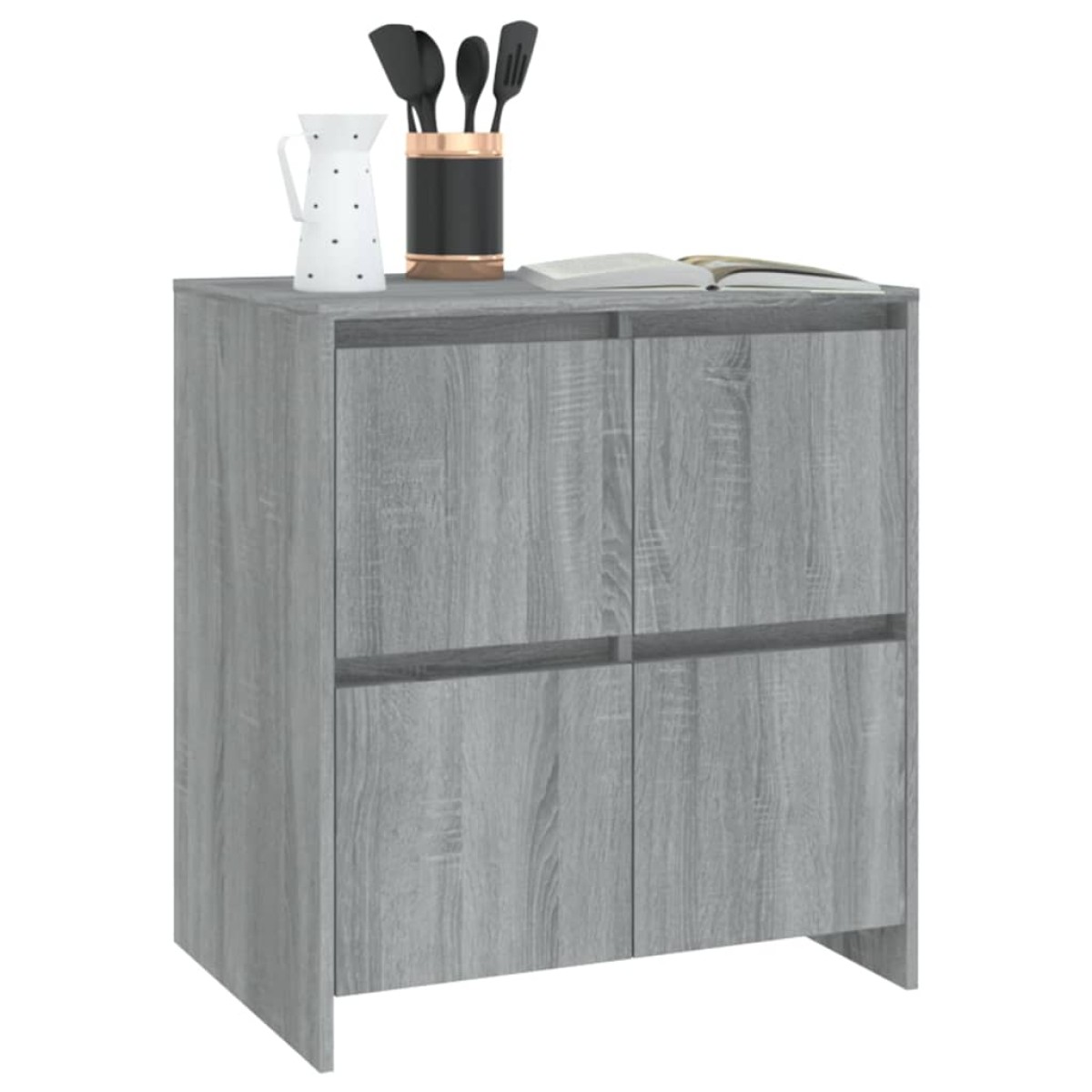 vidaXL Μπουφές Γκρι Sonoma 70 x 41 x 75 εκ. από Μοριοσανίδα