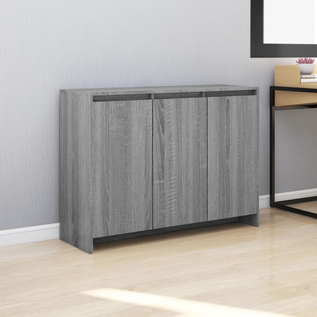 vidaXL Μπουφές Γκρι Sonoma 102 x 33 x 75 εκ. από Μοριοσανίδα