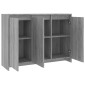 vidaXL Μπουφές Γκρι Sonoma 102 x 33 x 75 εκ. από Μοριοσανίδα