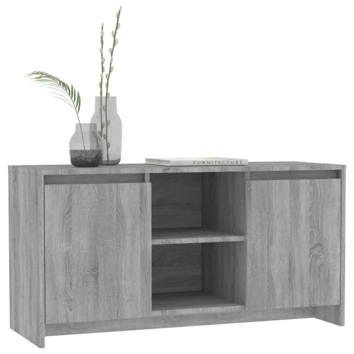 vidaXL Έπιπλο Τηλεόρασης Γκρι Sonoma 102x37,5x52,5 εκ. από Μοριοσανίδα