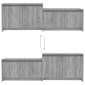 vidaXL Έπιπλο Τηλεόρασης Γκρι Sonoma 146,5x35x50εκ. από Μοριοσανίδα