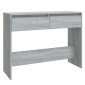 vidaXL Τραπεζάκι Κονσόλα Γκρι Sonoma 100 x 35 x 76,5εκ από Μοριοσανίδα